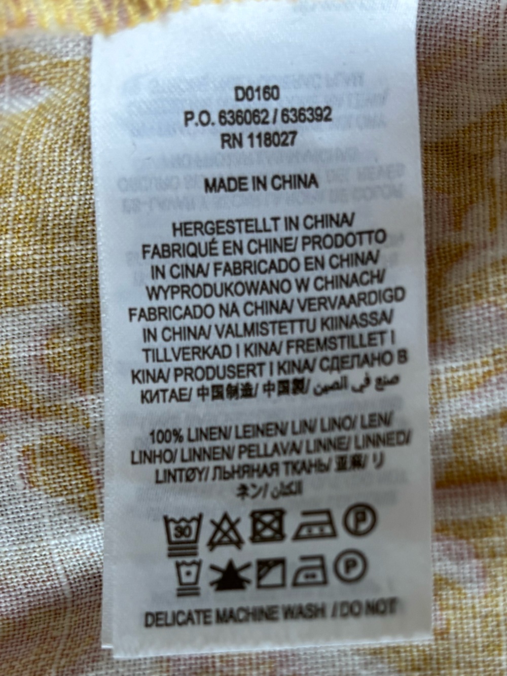 Boden Linen Maxi Dress Puff Sleeve Yellow Floral Smocked Square Neck Pockets 10R - Picture 5 of 8